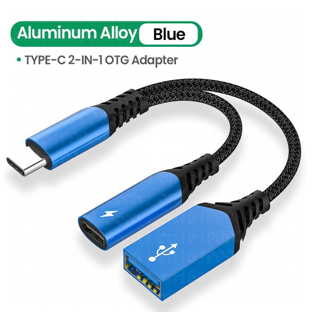 2 in 1 OTG Adapter C Type Male To USB 3.0 Female Charging Port Suitable For Xiaomi Samsung Huawei Charging Cable Adapter